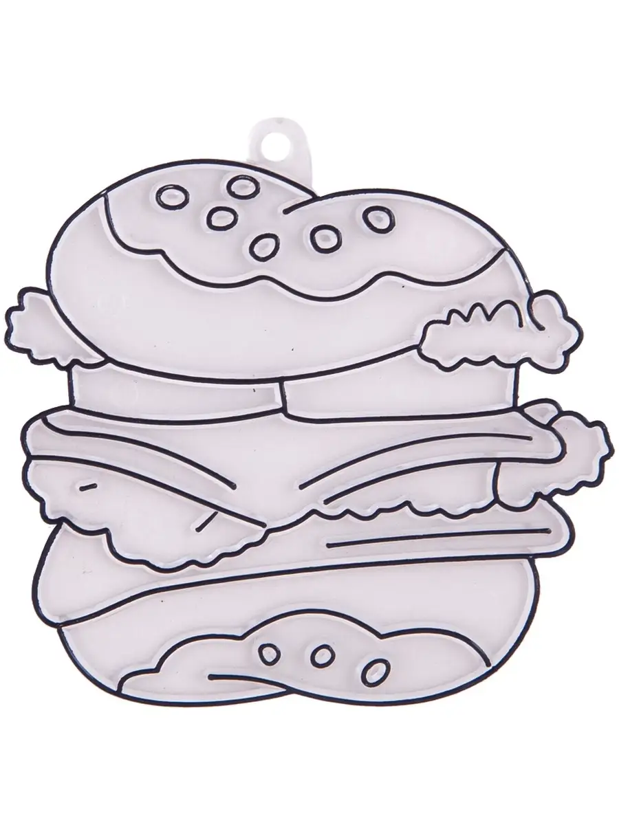 Раскраска завтрак – сендвич – Математические картинки