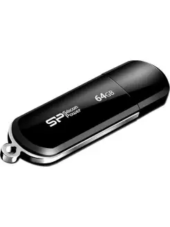 USB Флеш-накопитель LuxMini 322, USB 2.0, 64 ГБ, черный (SP0…