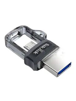 USB Флеш-накопитель Ultra Dual, USB 3.0 OTG, 128 ГБ, черный…