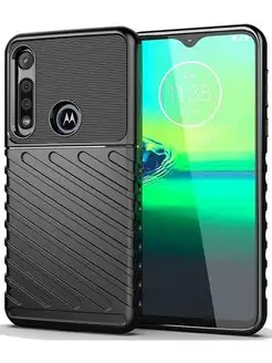 Усиленный чехол с рельефной фактурой для Motorola Moto G8 Pl…