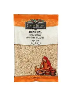 Маш белый очищенный Urad Dal Bharat Bazaar крупа 500г Индия