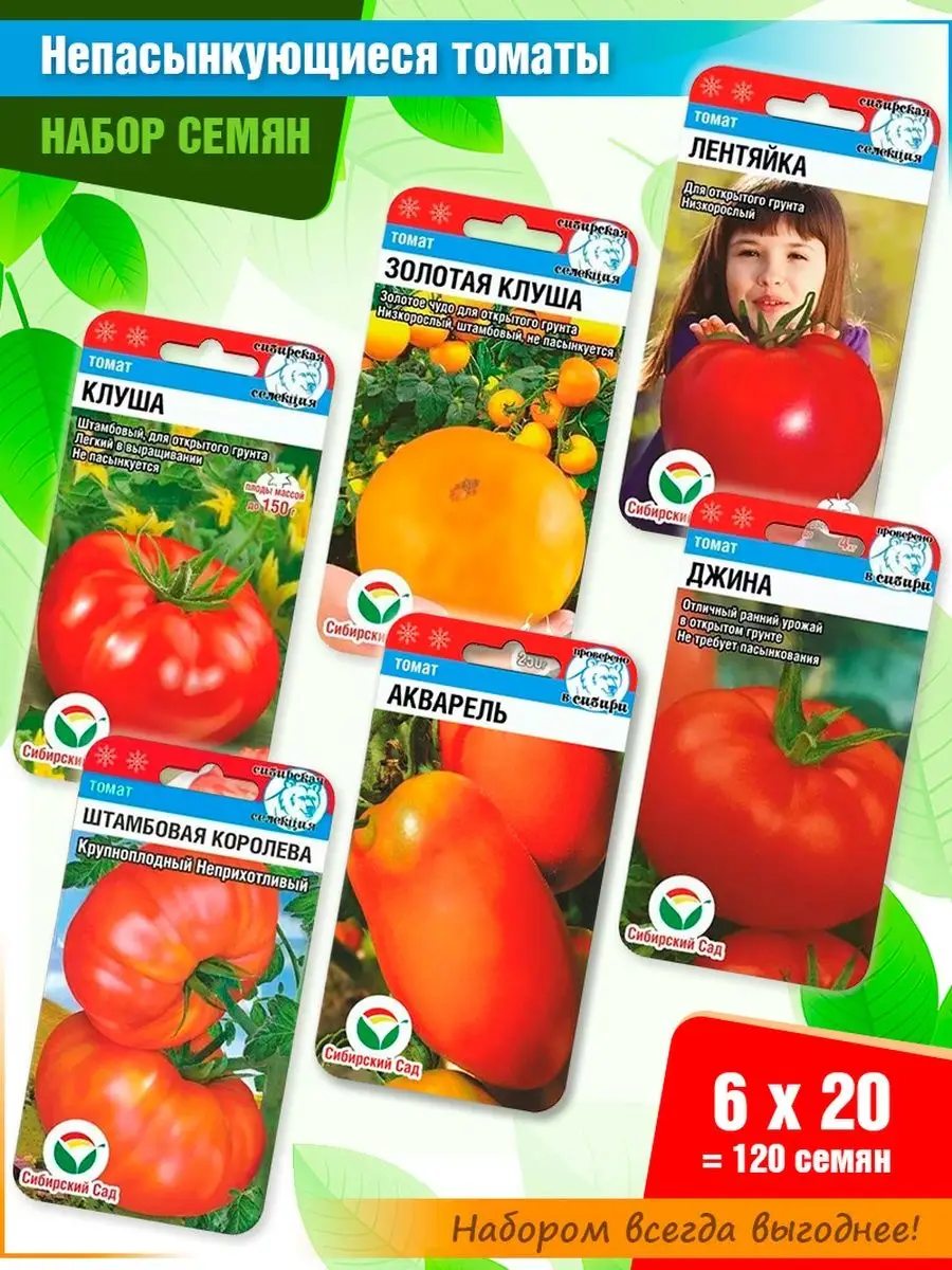 Семена непасынкующихся томатов \