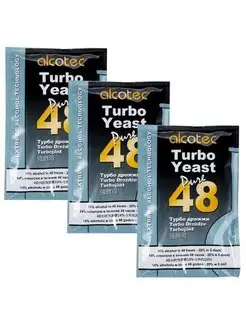 Дрожжи спиртовые 48 Turbo Pure, 3 упаковки