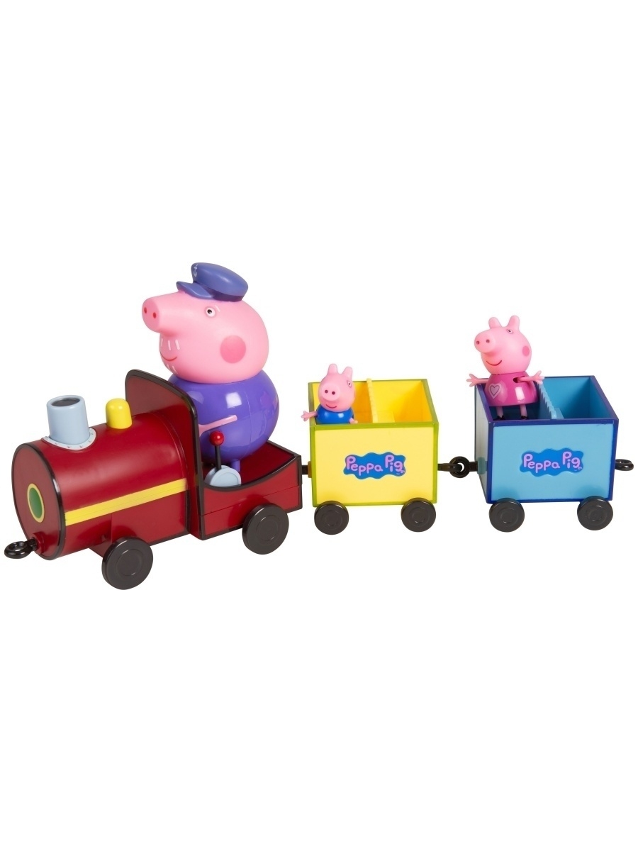 Паровозик пеппа. Игровой набор Intertoy Peppa Pig пожарная машина Пеппы 29371. Железная дорога свинки Пеппы. Паровозик Свинка Пеппа. Набор игровой. Свинка Пеппа.