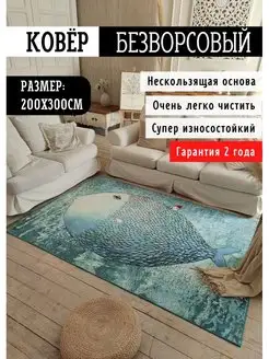 Ковер безворсовый комнатный 200x300