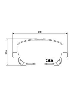 Колодки передние TOYOTA Avensis Verso Matrix Noah Voxy