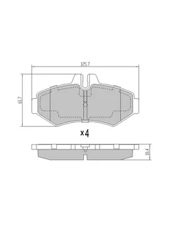 Колодки тормозные зад MERCEDES SPRINTER CLASSIC 12--( ком-т)