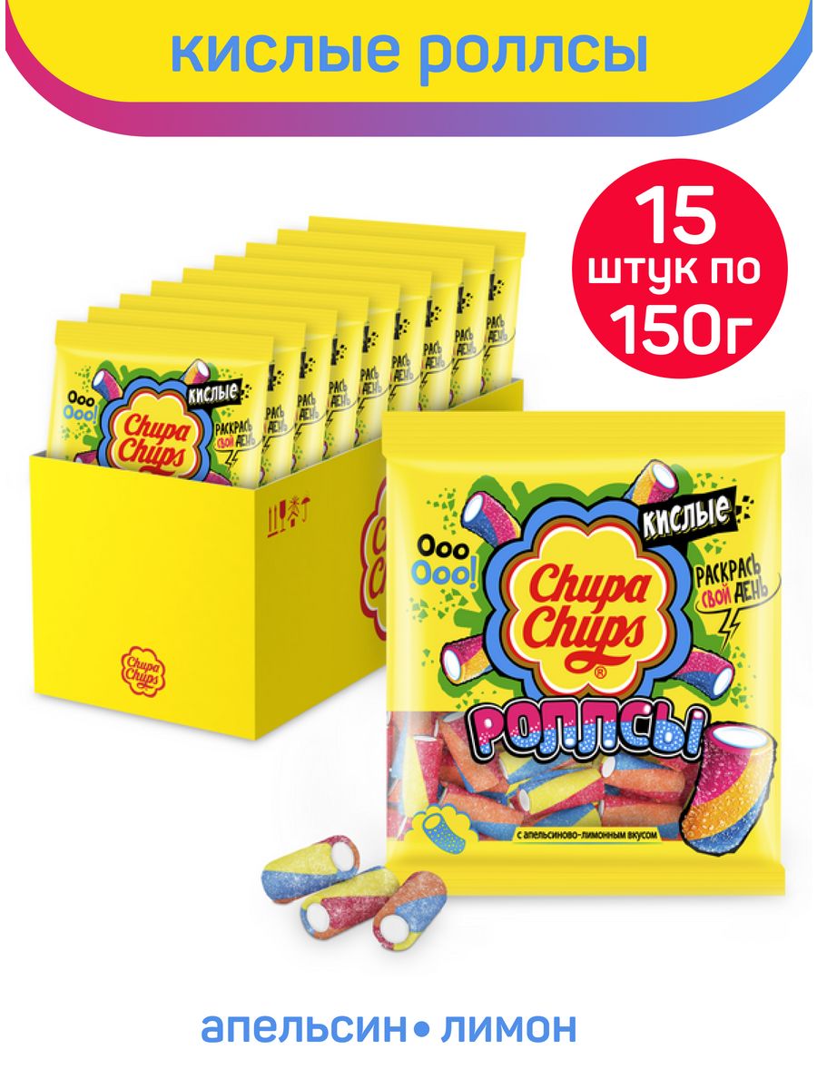 Chupa chups роллсы апельсин лимон