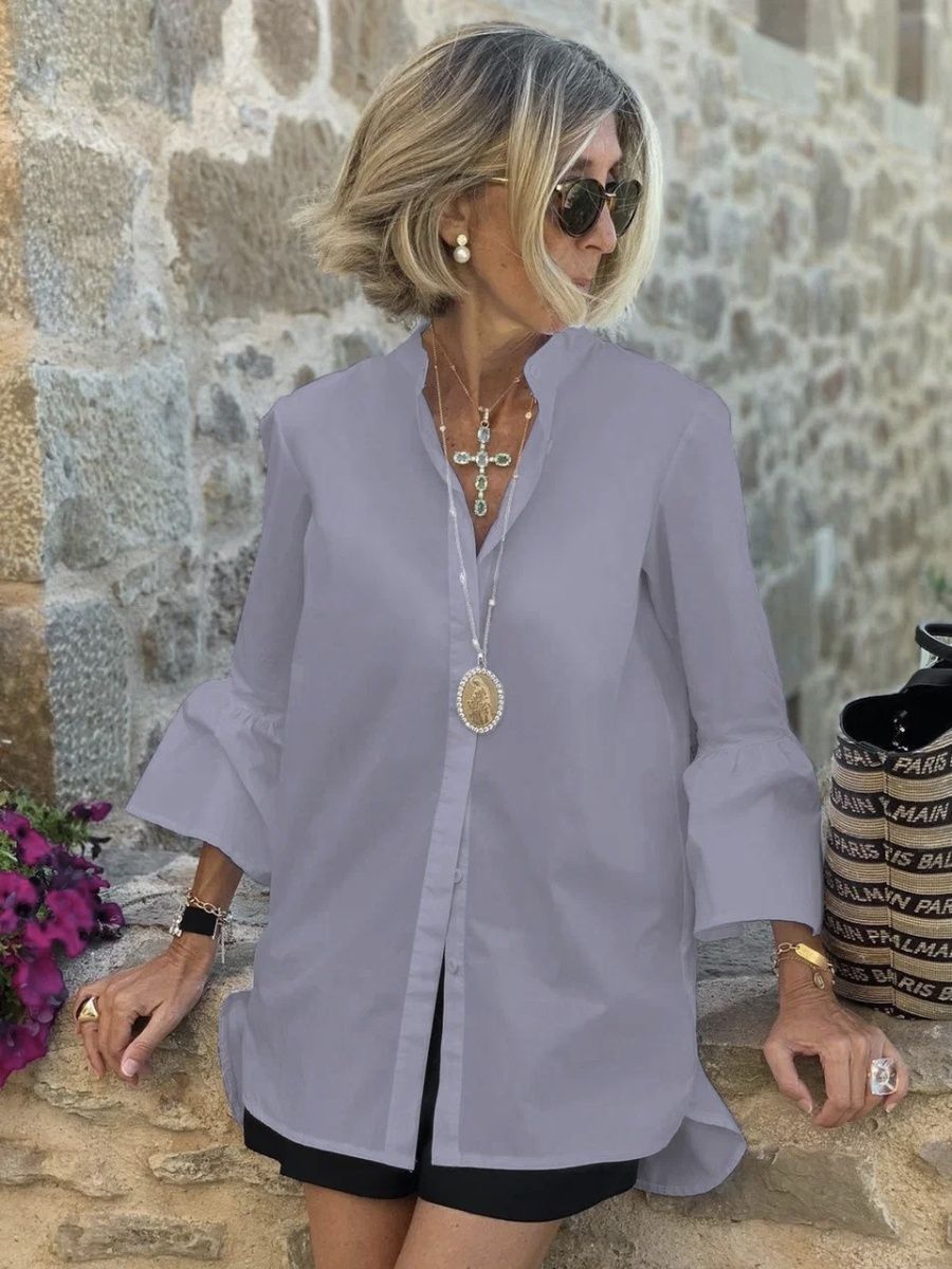 Модные блузки для женщин за 60 лет