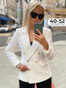 Пиджак твидовый белый оверсайз жакет блейзер бренд Идеальная продавец Продавец № 761233