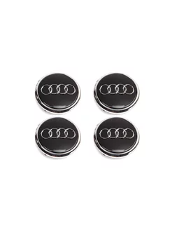 Комплект колпачок черный на литой диск Audi 78 mm 4 шт