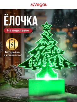 Фигурка светодиодная елка елочка led интерьерная для декора