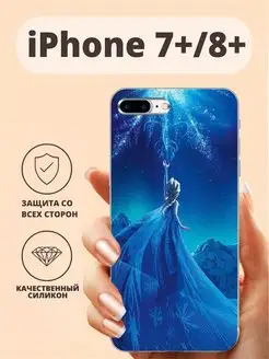 Чехол для iPhone 7Plus 8Plus 7+ 8+ 386 холодное сердце эльза