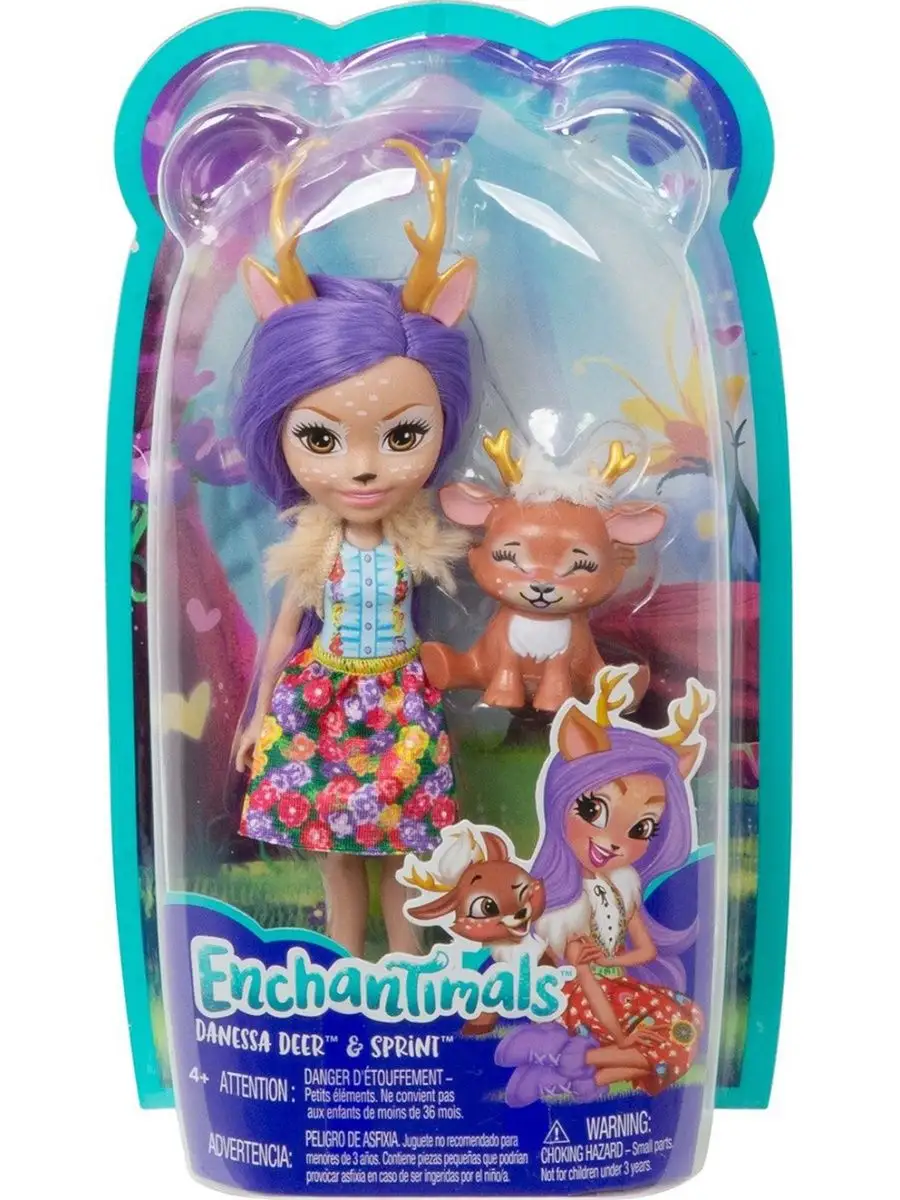 Enchantimals Кукла Данесса Дир Enchantimals с любимыми зверюшками