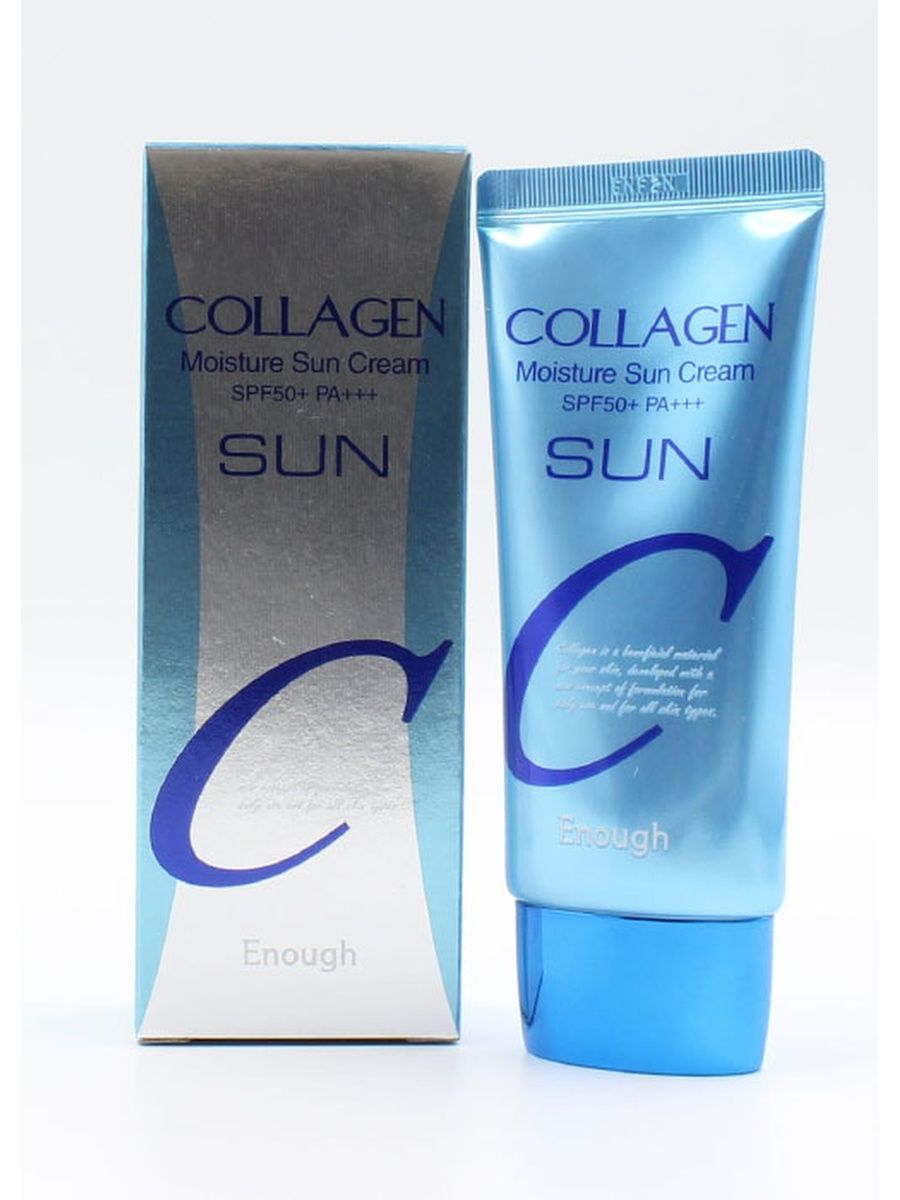 Collagen moisture sun cream spf50 pa. Крем enough Collagen. Солнцезащитный крем enough Collagen Moisture Sun Cream SPF 50+ pa+++. Крем энаф коллаген. Солнцезащитный крем SPF 50 энаф.